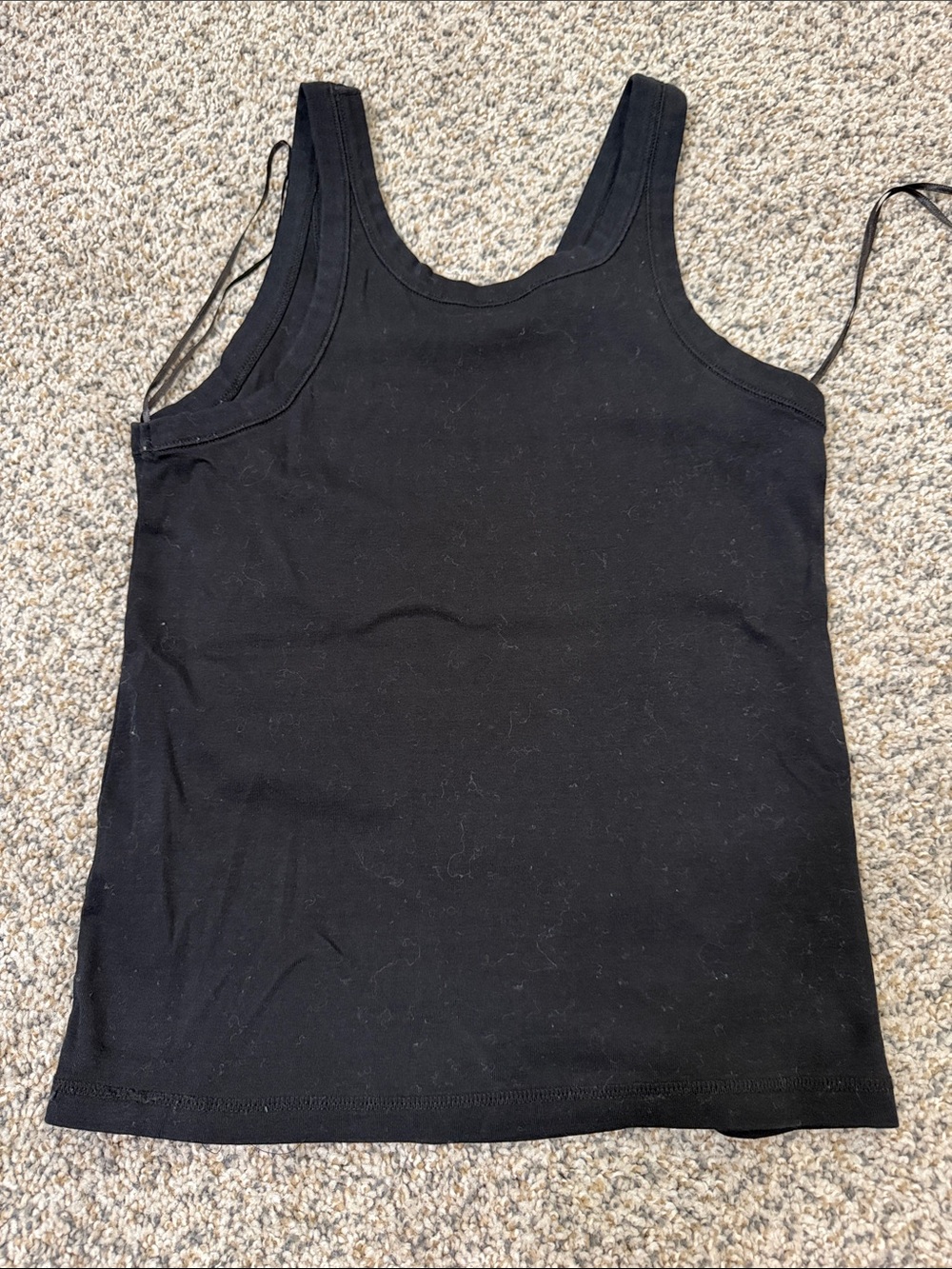 Massimo Dutti medium Black Scoop Neck Tank - Picture 5 of 5